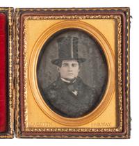 [EARLY PHOTOGRAPHY]. Sixth plate daguerreotype of a man by Nathaniel JAQUITH.