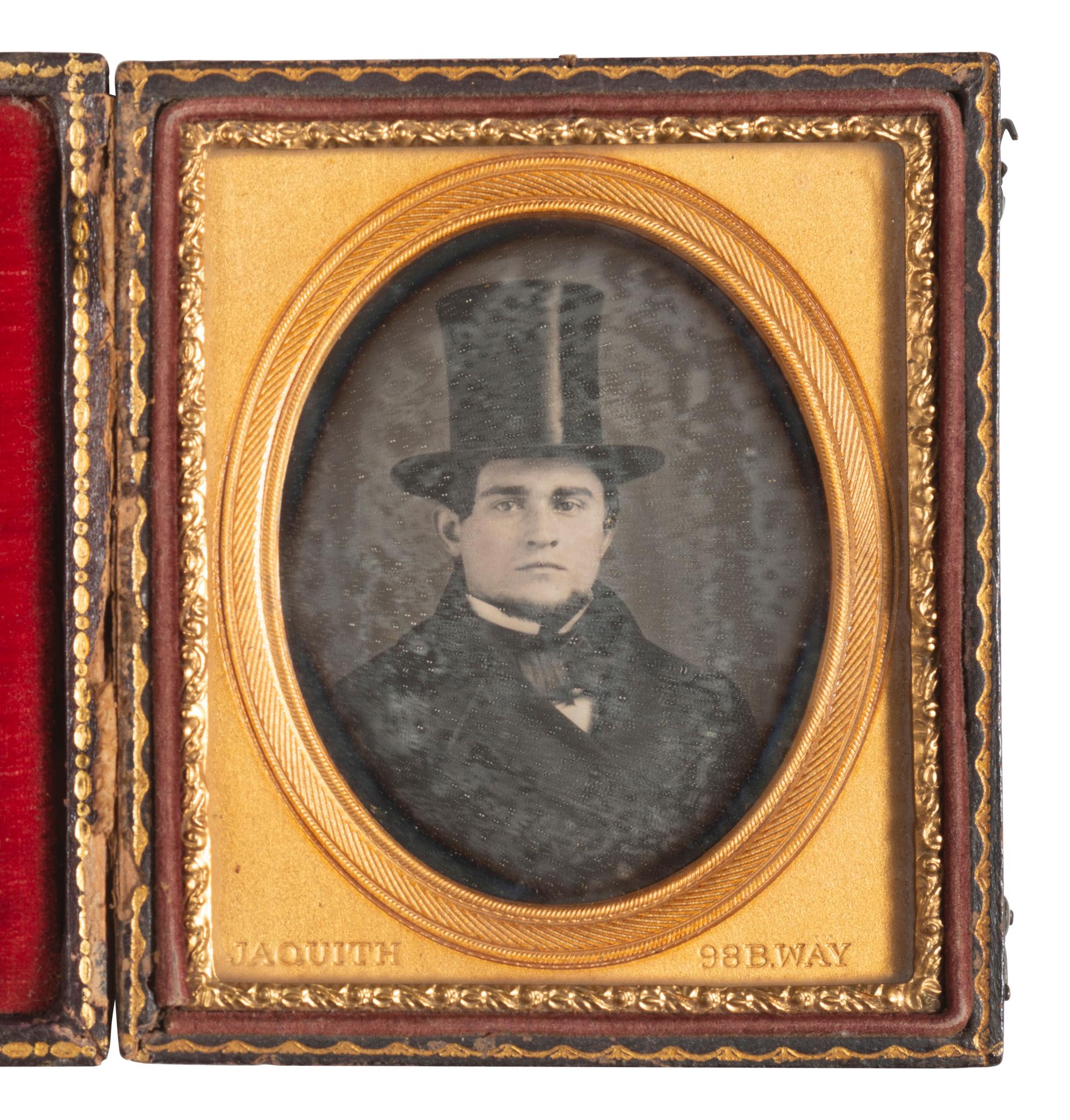 [EARLY PHOTOGRAPHY]. Sixth plate daguerreotype of a man by Nathaniel JAQUITH.