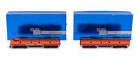 A Factory Boxed Balboa Polychrome HO-Gauge Southern Pacific Two-Part Diesel Locomotive