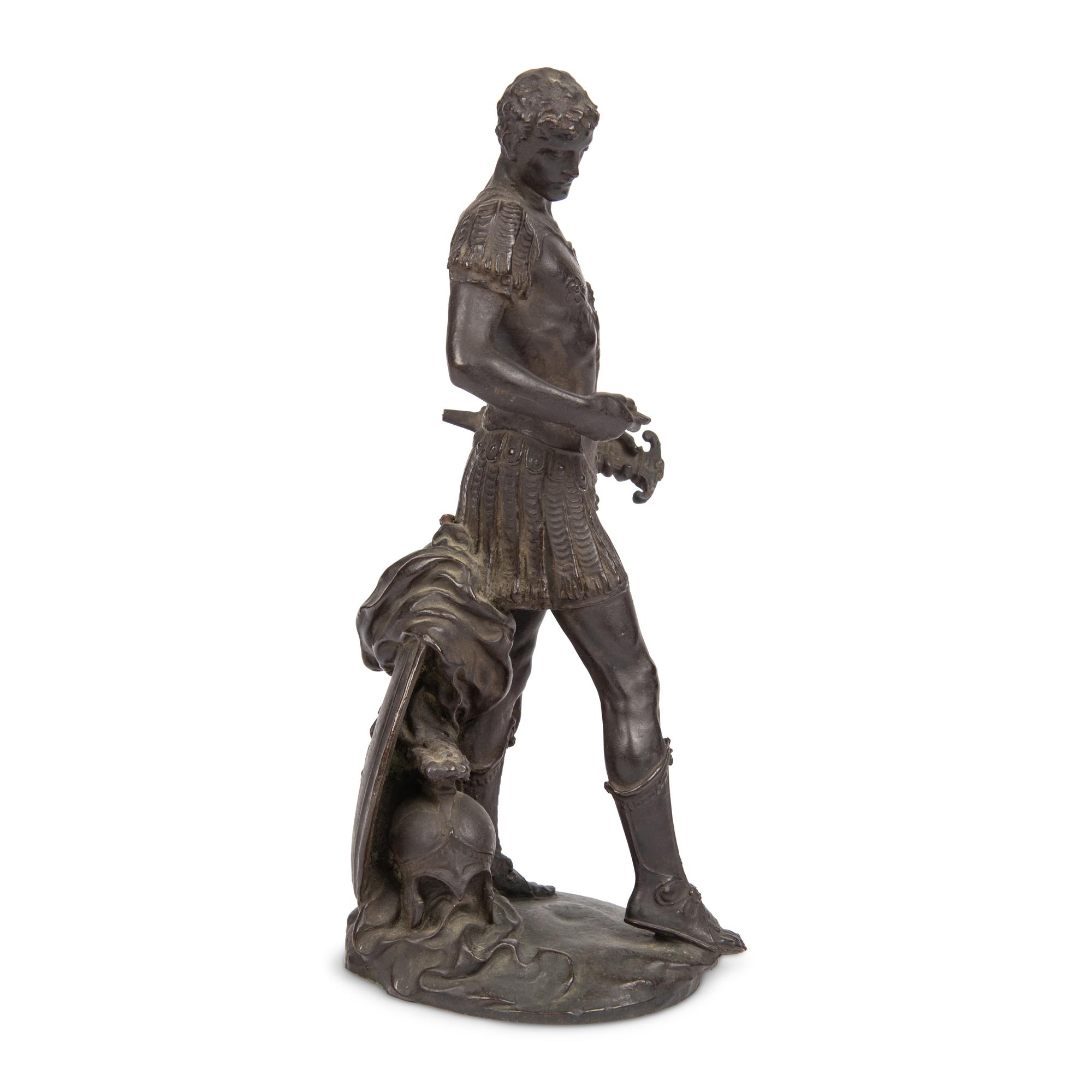 A Grand Tour Bronze Figure of a Warrior