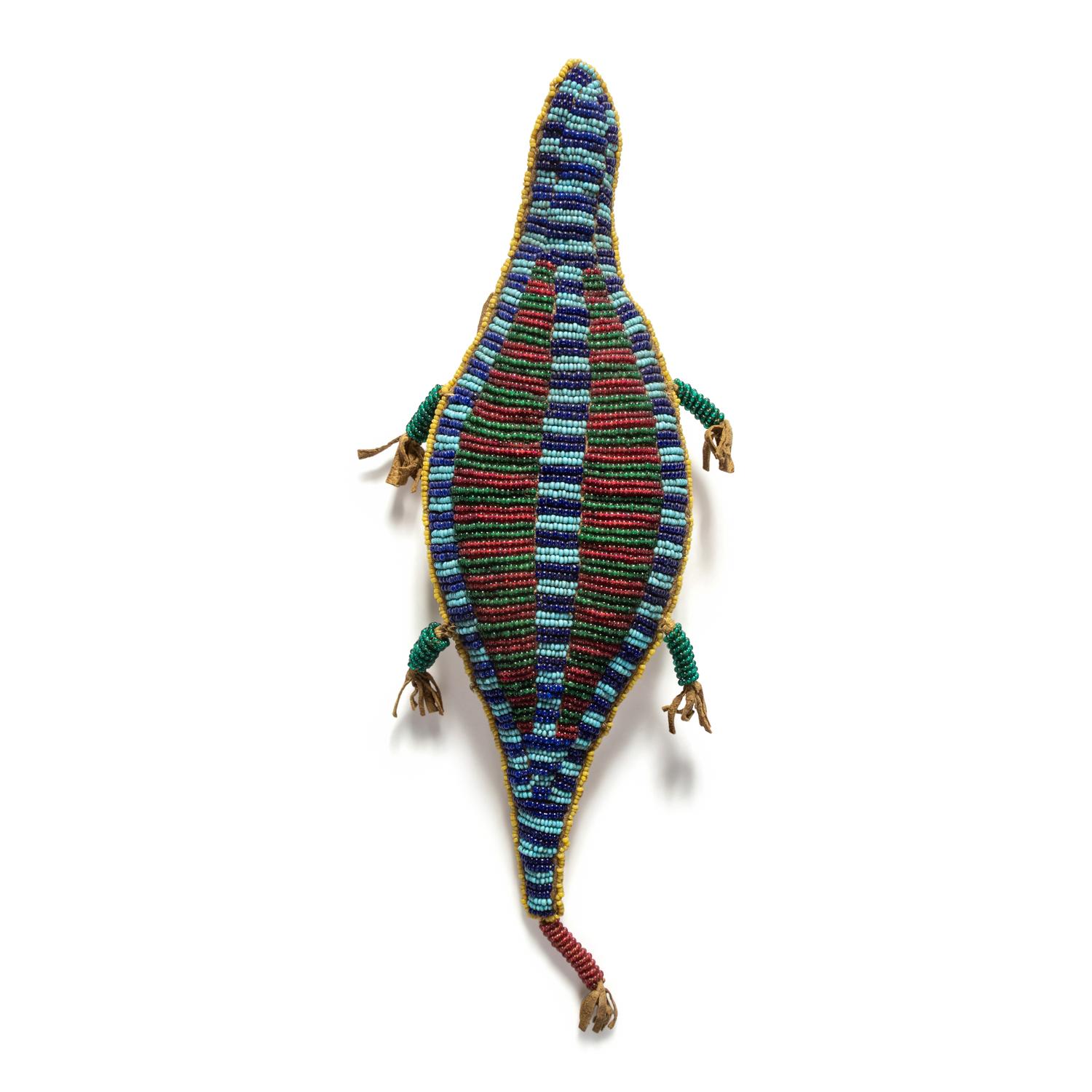 Sioux Beaded Hide Umbilical Cord Fetish