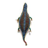 Sioux Beaded Hide Umbilical Cord Fetish