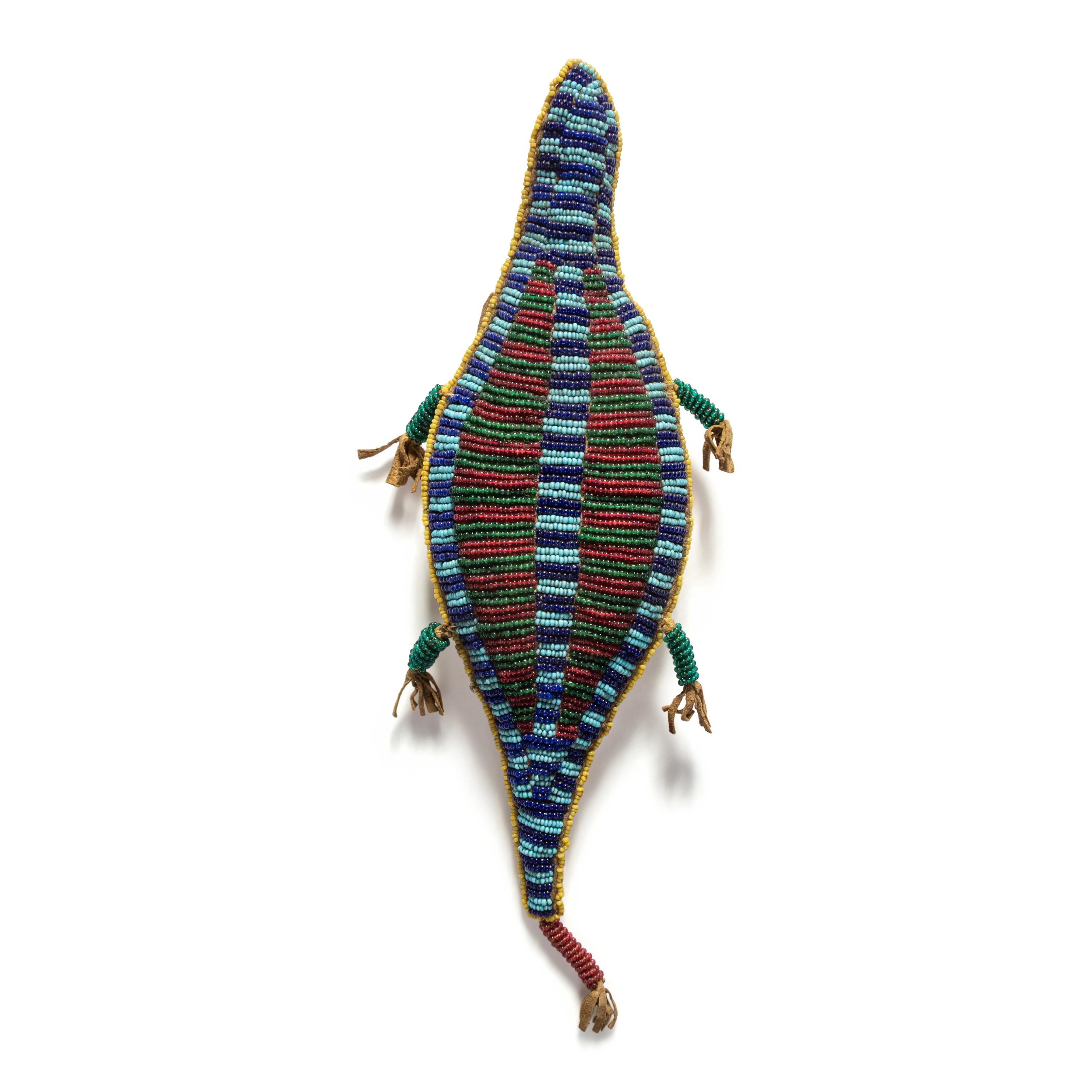 Sioux Beaded Hide Umbilical Cord Fetish