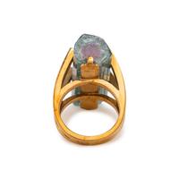 TOURMALINE AND DIAMOND RING