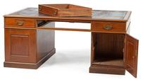 A Chippendale Style Mahogany Partners Desk