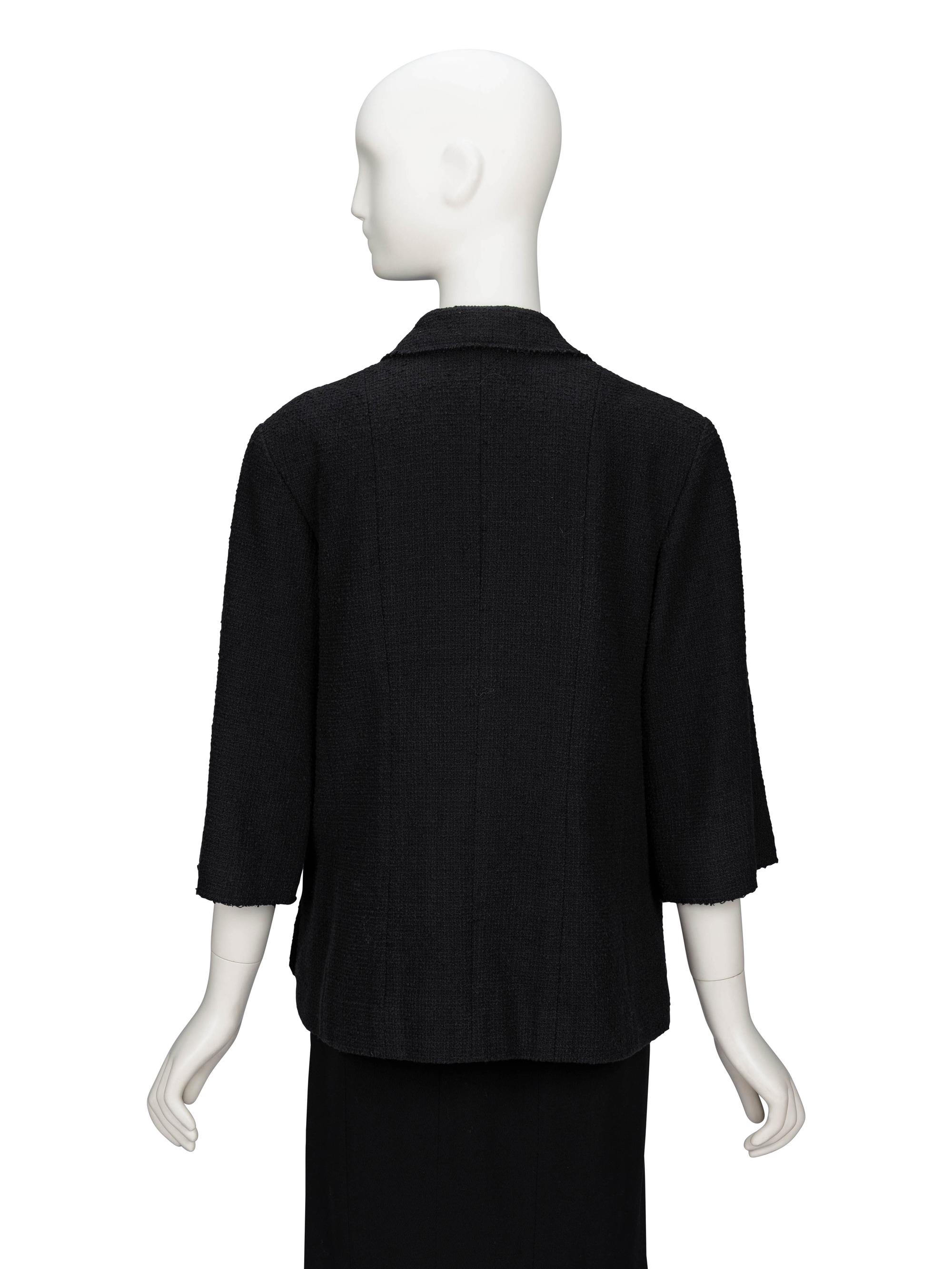 Chanel, Black Tweed Blazer