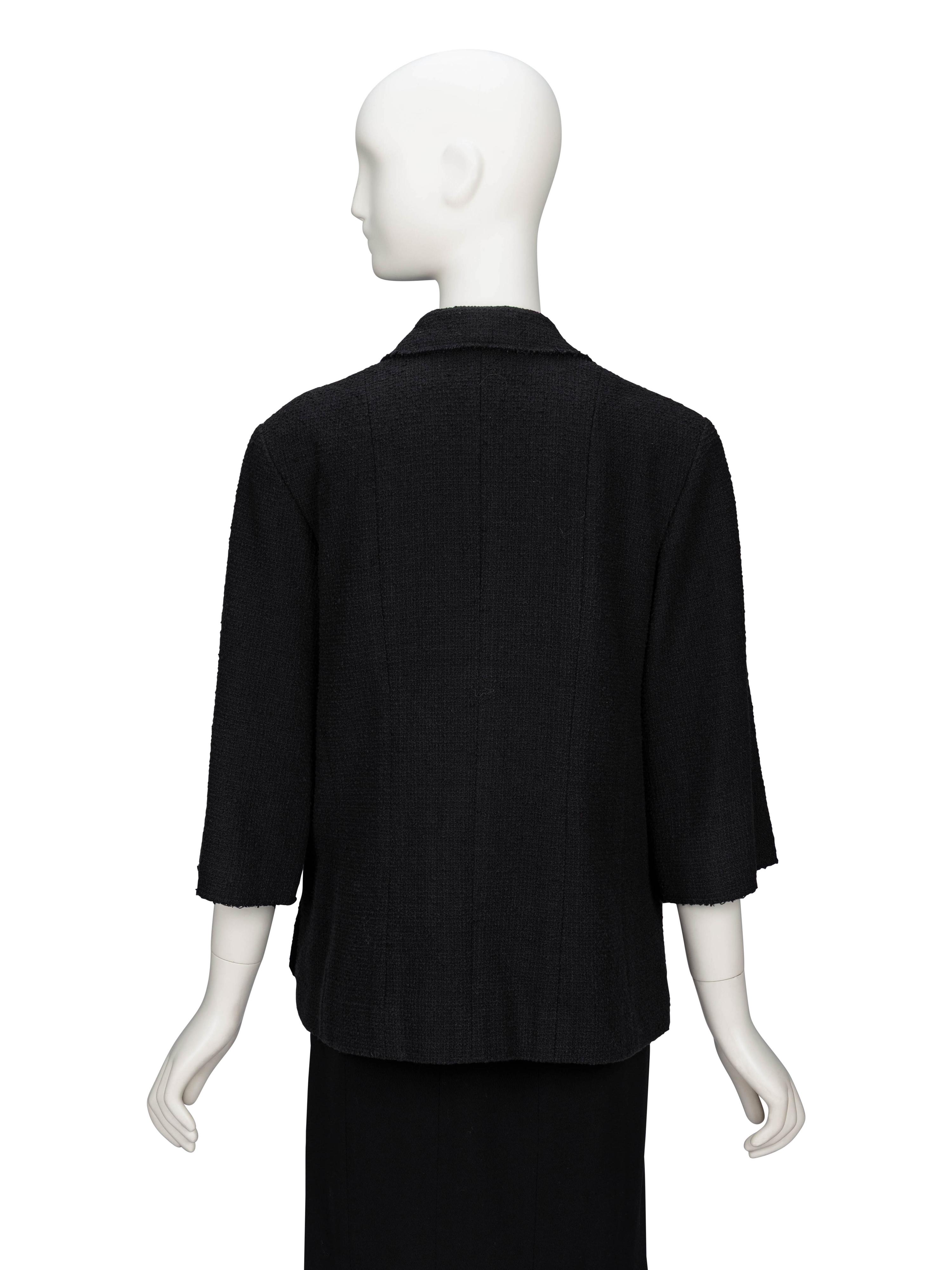 Chanel, Black Tweed Blazer