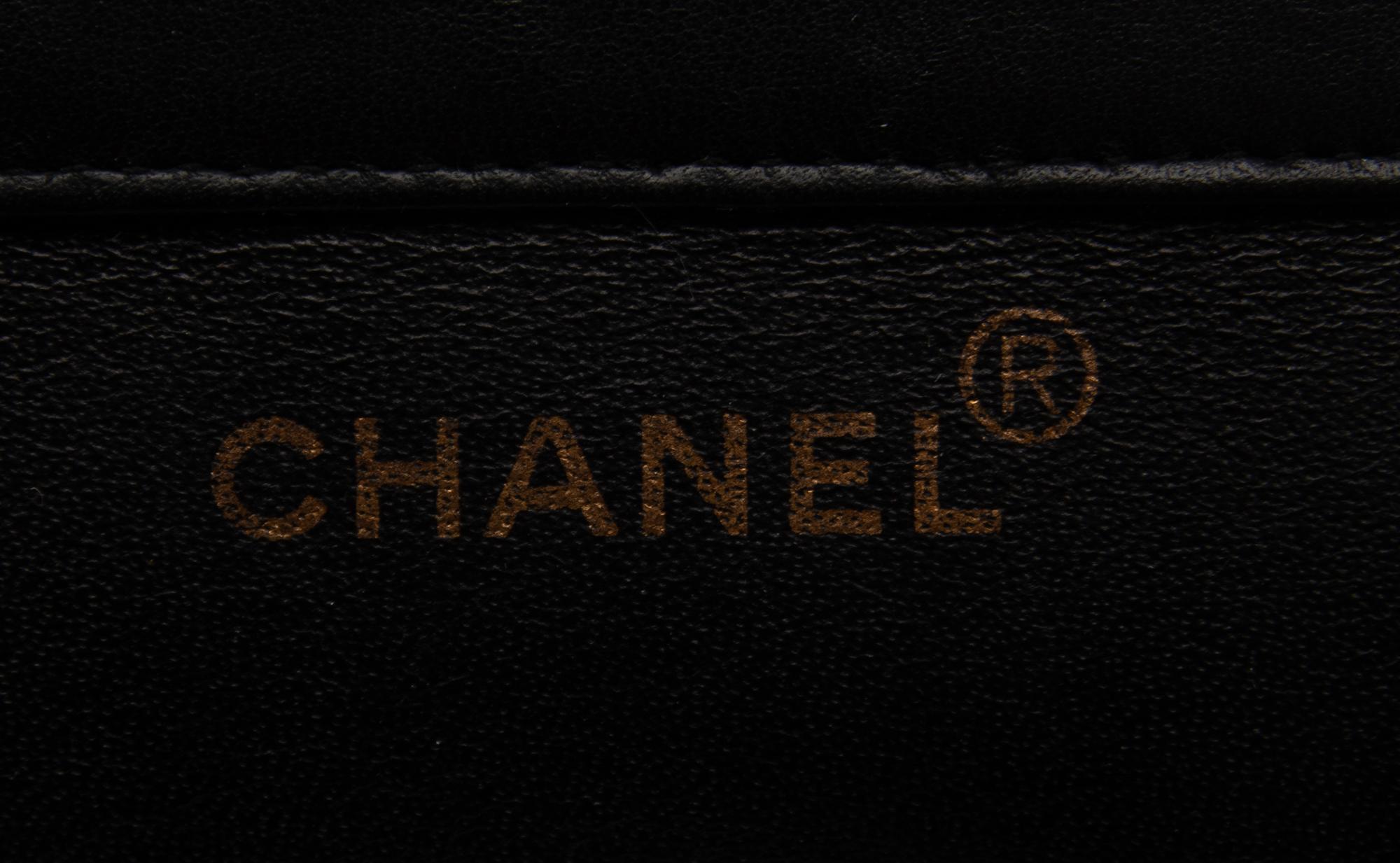 CHANEL, PATENT DOUBLE-SIDED FLAP BAG