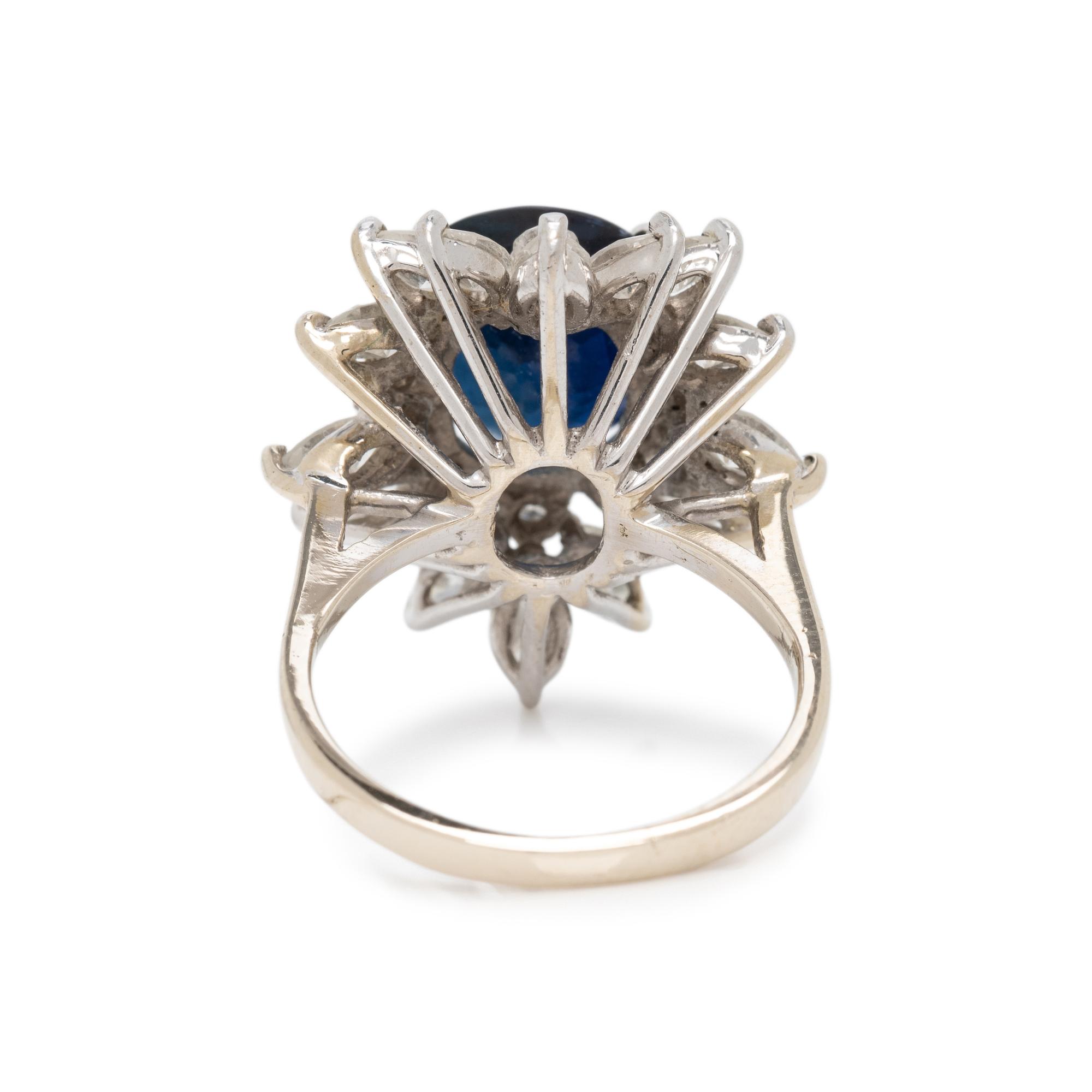 SAPPHIRE AND DIAMOND RING