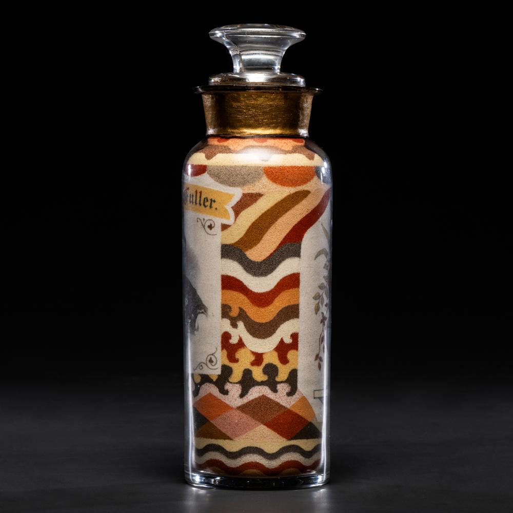 <strong>A Rare and Important Andrew Clemens </strong>(American, 1857-1894)<strong> Portrait Sand Bottle </strong>