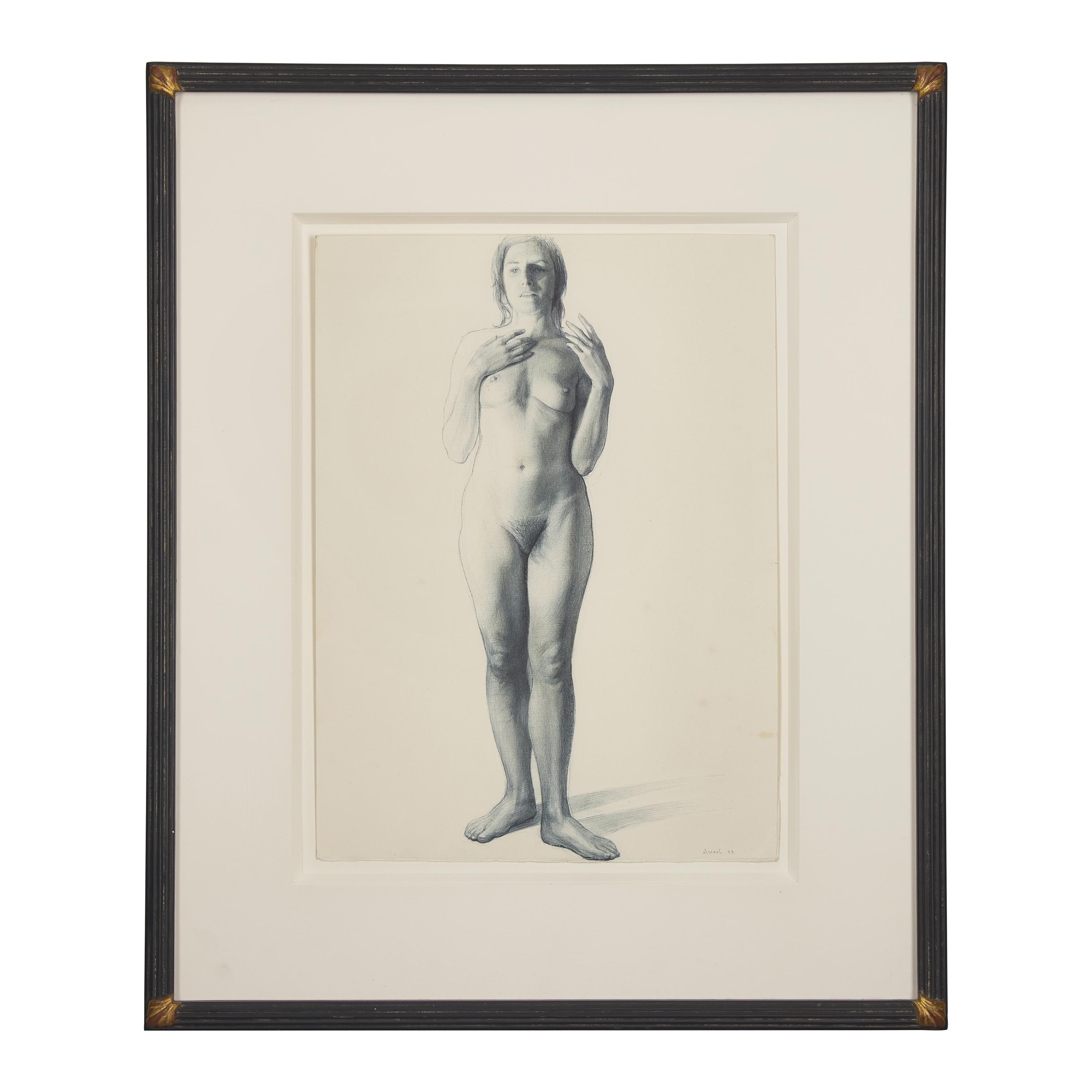 Standing Nude (Annaluisa) and Standing Nude (With One Hand on Chest), A Pair, 1993