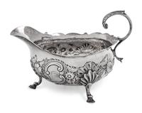 A George II Silver Sauce Boat