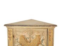 A Pair of Venetian Style Painted Corner Cabinets — 19th Century