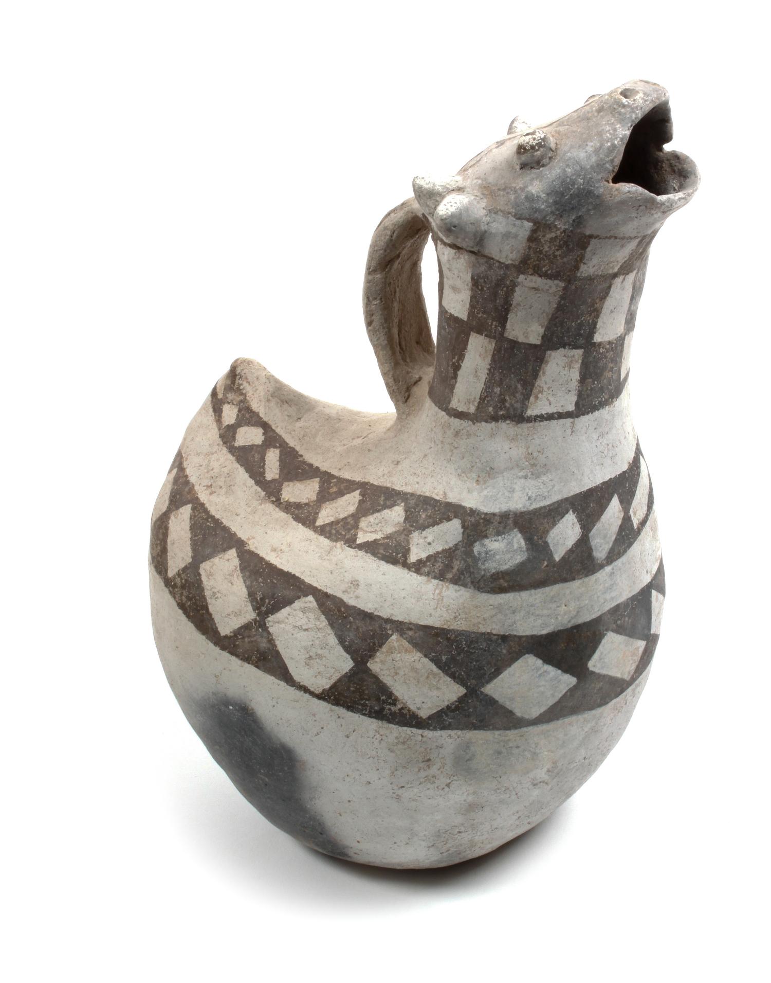 Chaco Red Mesa Effigy Pitcher Height 9 1/2 x length 6 inches — Circa 850-950 A.D.