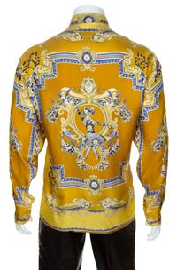 A Gianni Versace Silk Print Shirt, Size 54.