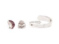 STEPHEN WEBSTER, QUARTZ AND DIAMOND, 'CRYSTAL HAZE' BRACELET AND EARRINGS