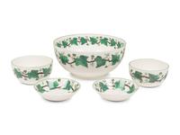A Wedgwood Napoleon Ivy Queensware Dinner Service