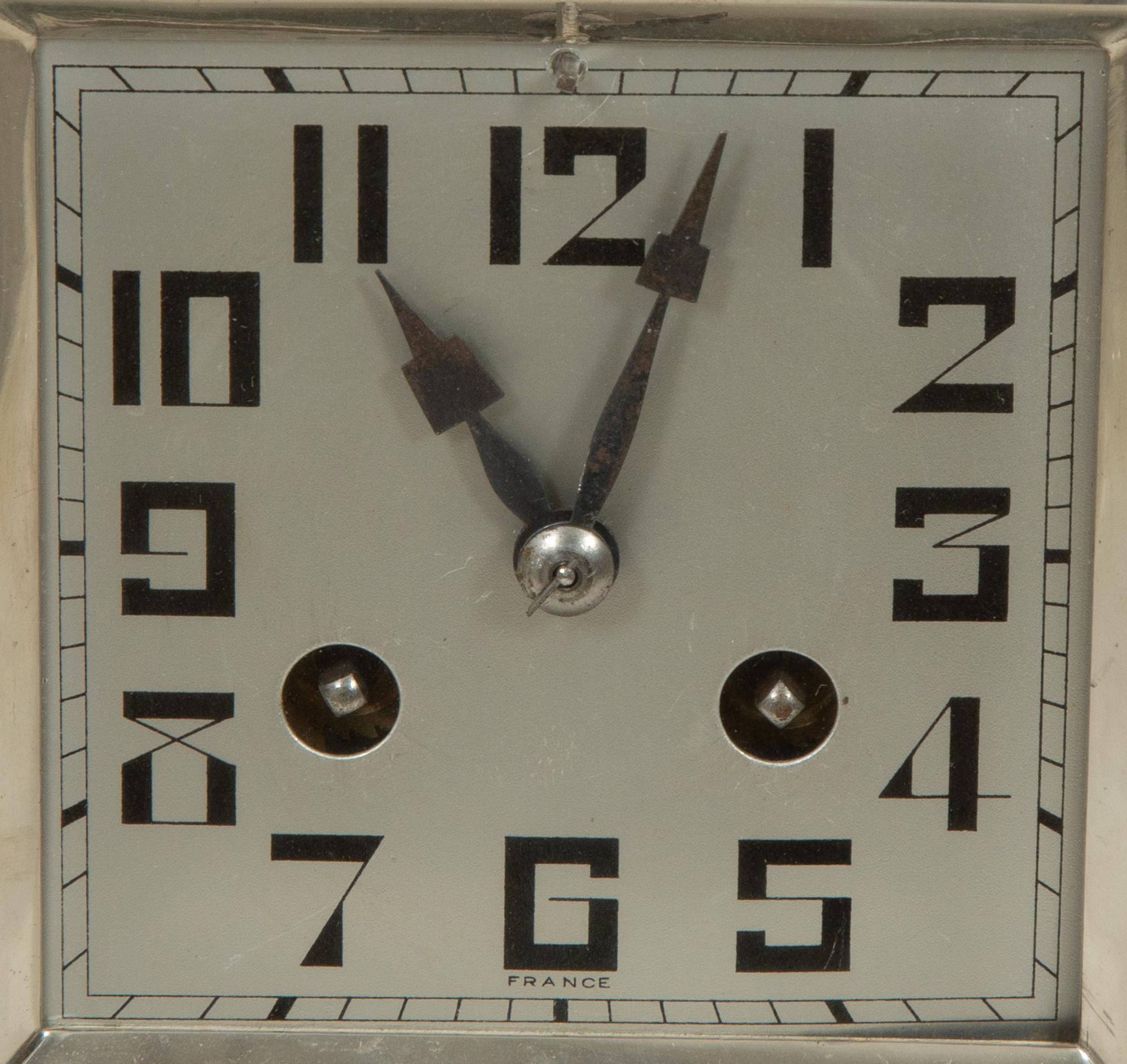 A French Art Deco Onyx Mantel Clock