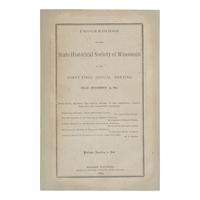Turner, Frederick Jackson (1861-1932). "The Significance of the Frontier in American History." In: Proceedings of the State Historical Society of Wisconsin at Its Forty-First Annual Meeting Held December 14, 1893 . Madison: Democrat Printing Company, 1894.