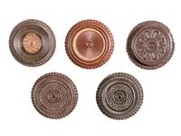 [EARLY PHOTOGRAPHY - UNION CASES]. A group of 10 assorted "oreo" cases containing portraits of children and young adults, including: