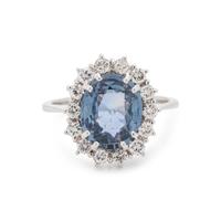 SAPPHIRE AND DIAMOND RING