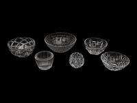 A Group of Tiffany and Co. Glass Table Articles