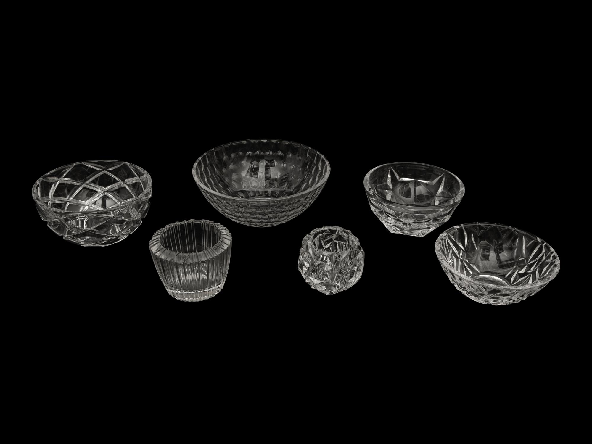 A Group of Tiffany and Co. Glass Table Articles