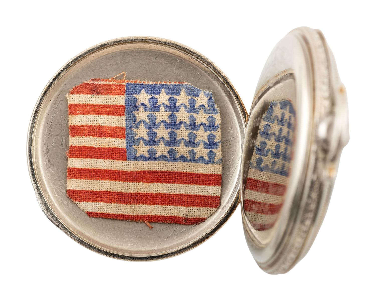 [POLITICS]. Pocket watch presented by Woodrow Wilson to Wilbur Cherry.