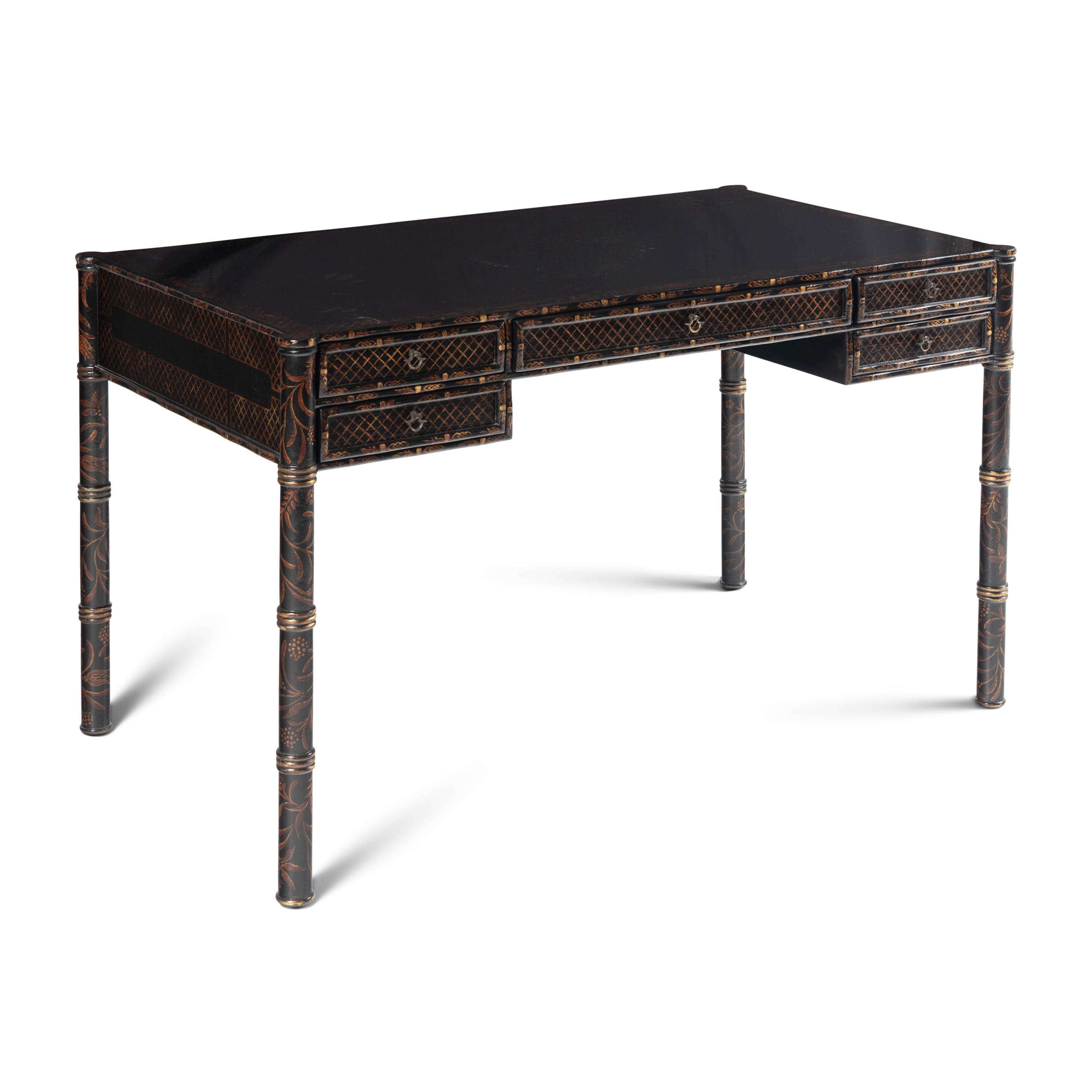 A Chinoiserie Decorated Writing Desk