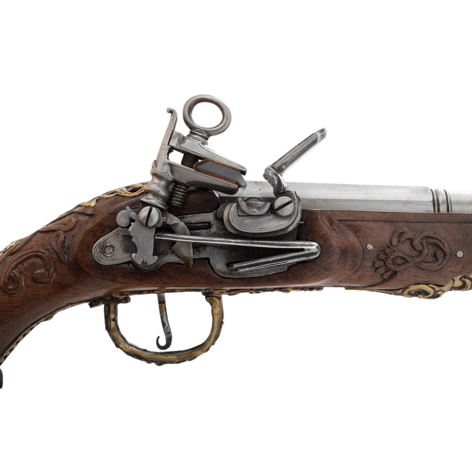 Contemporary Cased Spanish Miquelet-Style Pistols