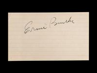 A Vintage Ernie Banks Signed Index Card (BAS Beckett Authentication Services Certified),