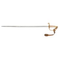 Post Civil War US Navy Model 1852 Officer's Sword, Scabbard & Belt and a Trapdoor Cadet Socket Bayonet