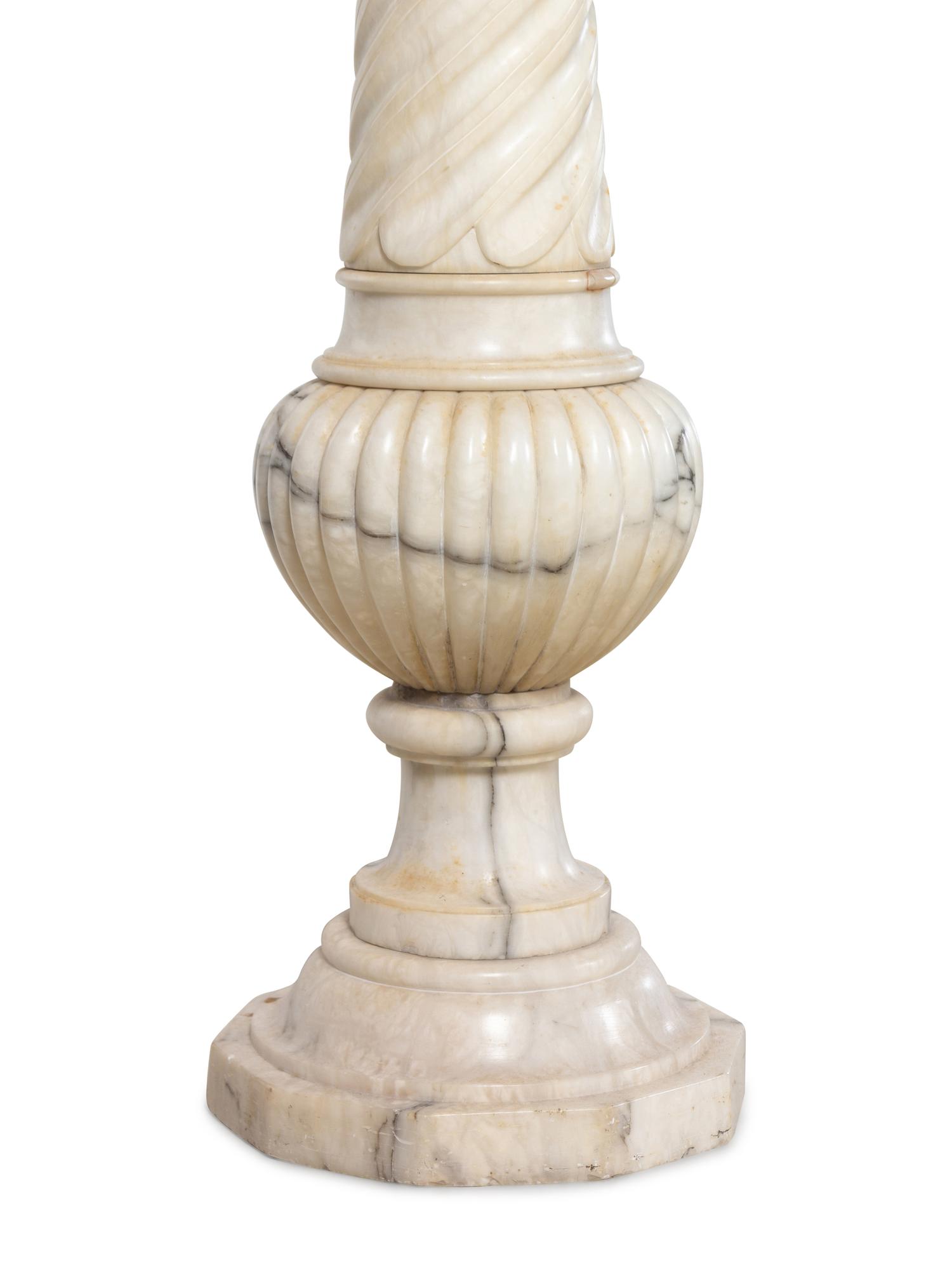 A Continental Marble Pedestal