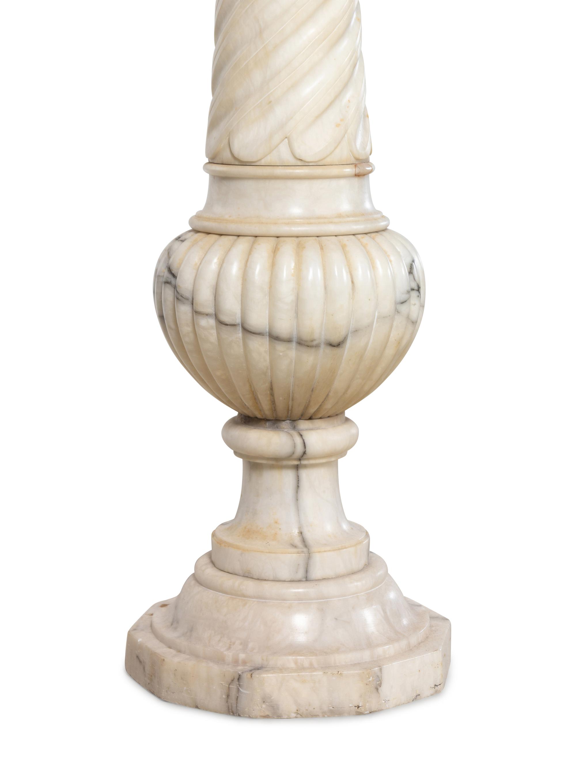 A Continental Marble Pedestal