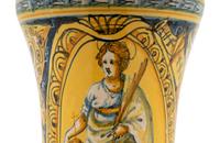 An Italian Majolica Vase