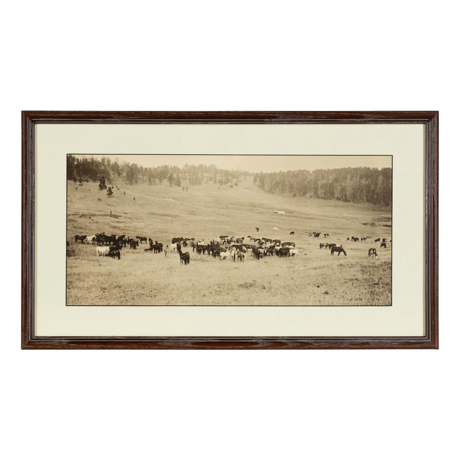 [Western Americana] Huffman, L.A. (1854-1931), photographer. A group of 4 collotypes with western subject matter.