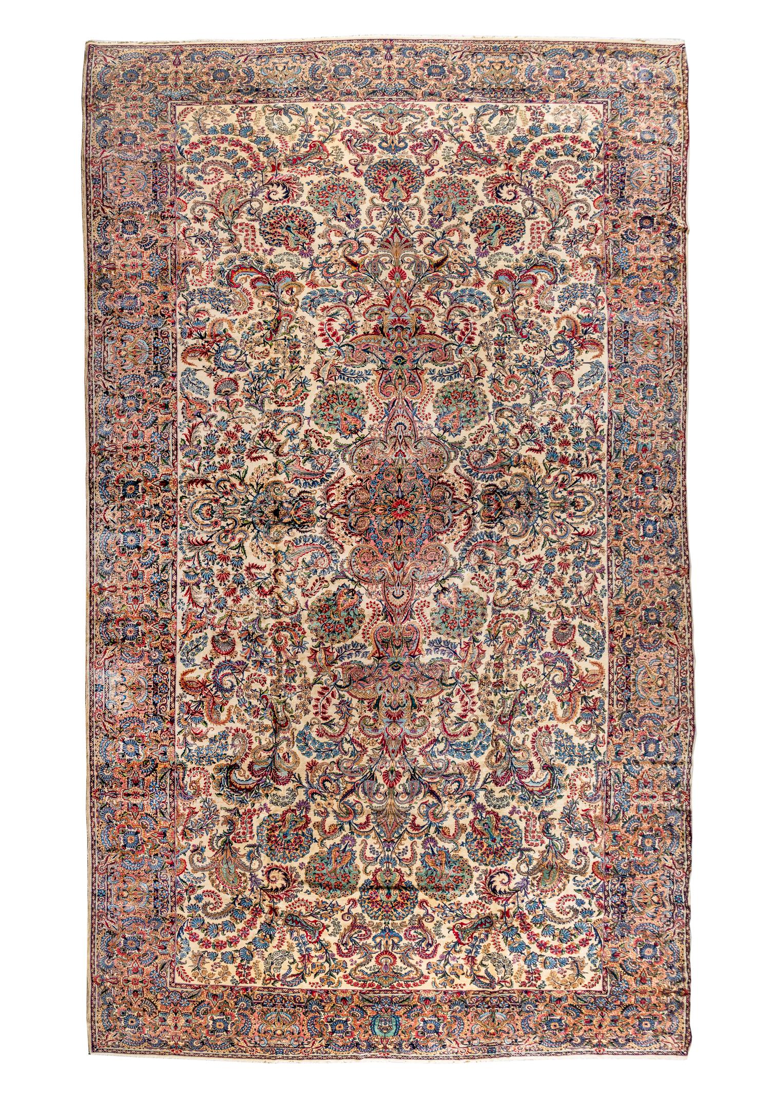 A Kirman Wool Rug