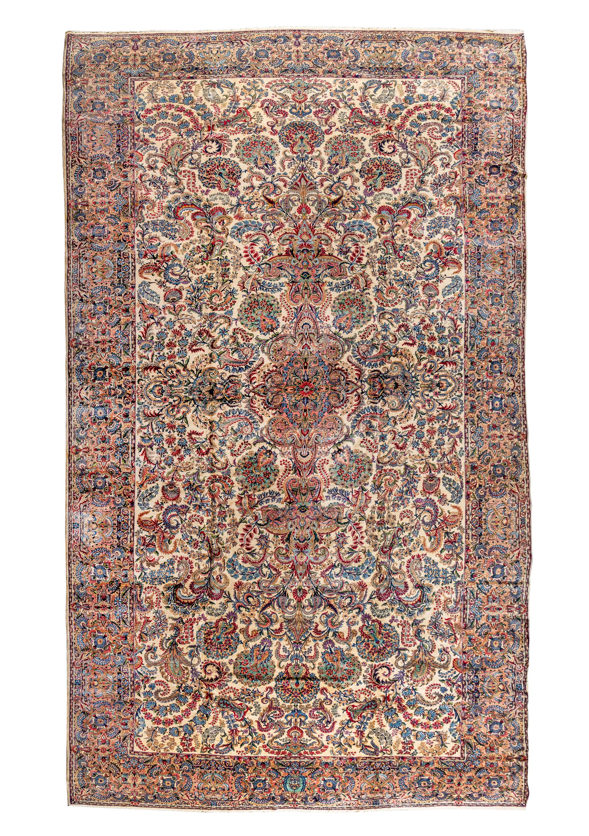 A Kirman Wool Rug