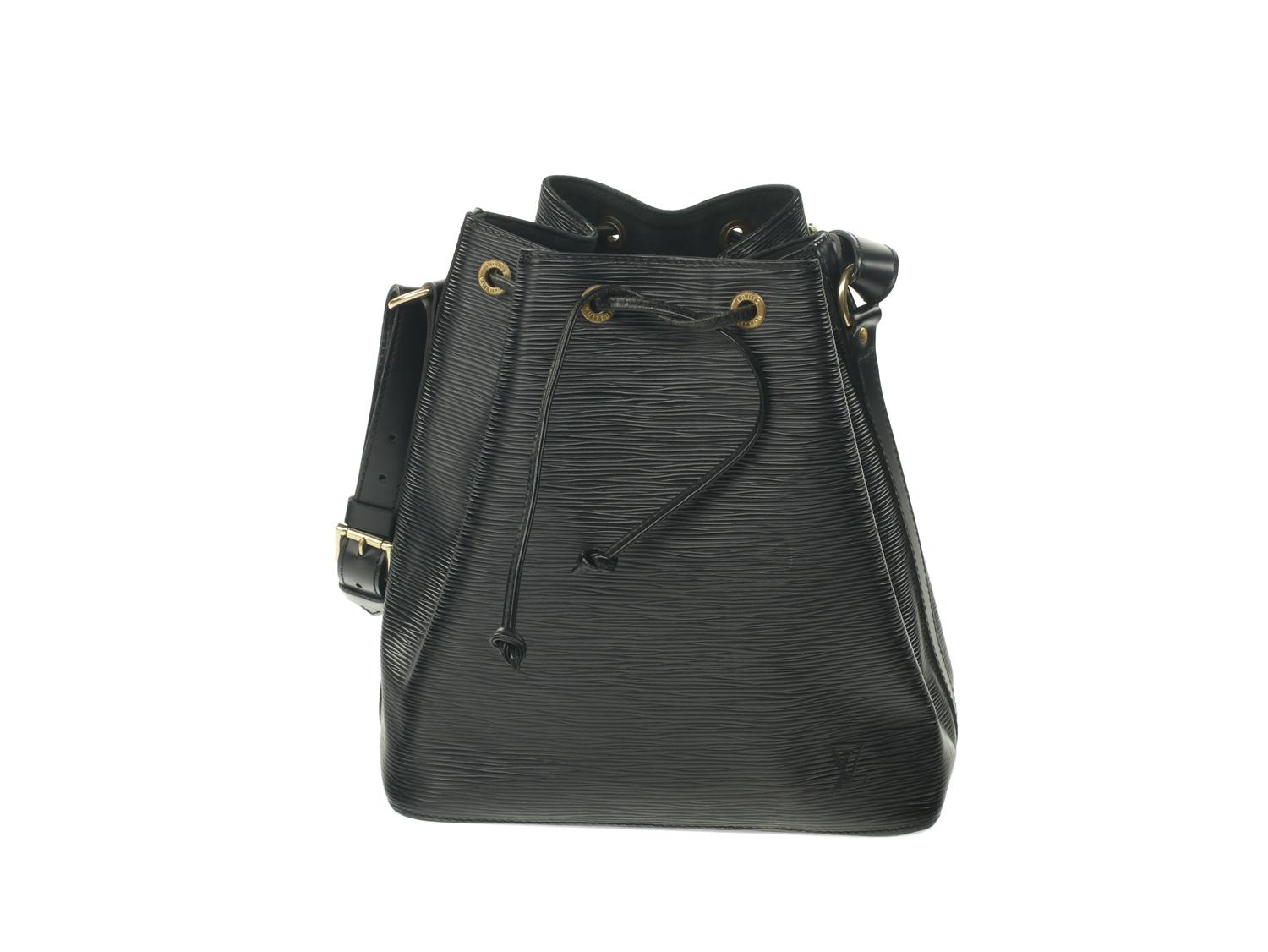 Louis Vuitton Noé Bag in Black Epi Leather