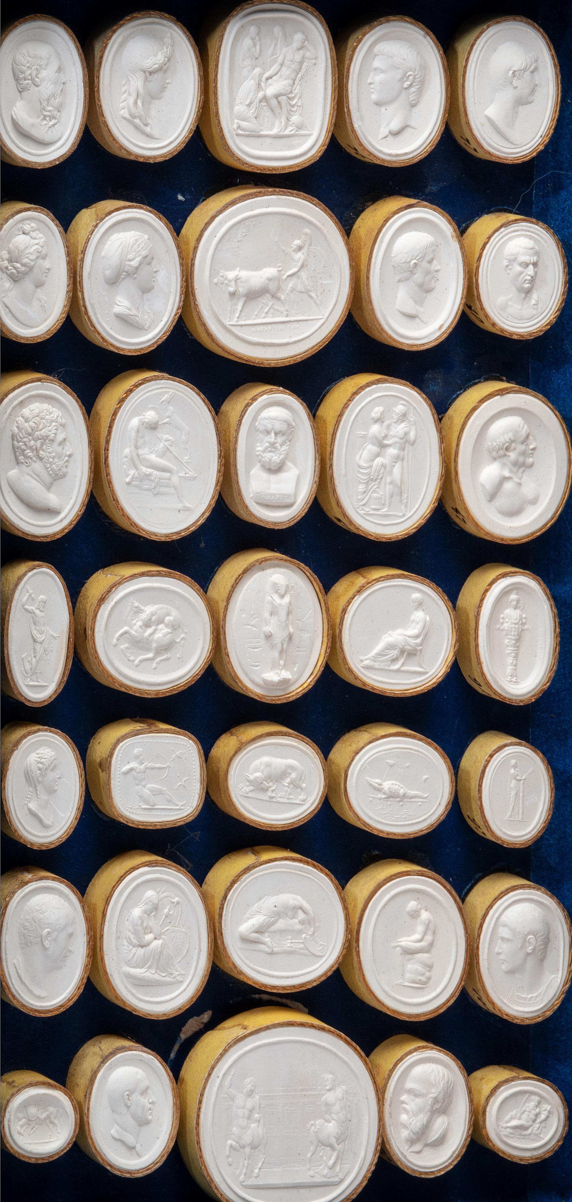 A Collection of Grand Tour Plaster Intaglios