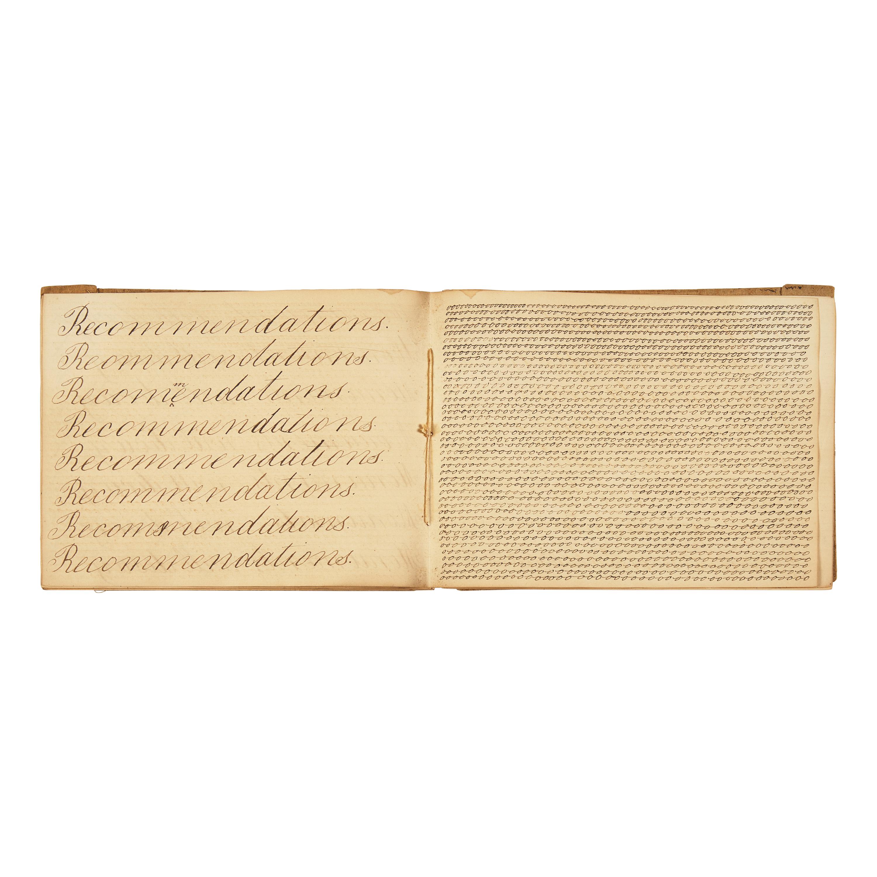 *[African Americana] Poem Copied from The Liberator , Mentioning the Murder of Elijah Lovejoy, in a 19th Century American Penmanship Book