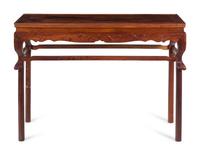 A Chinese Huanghuali Altar Table