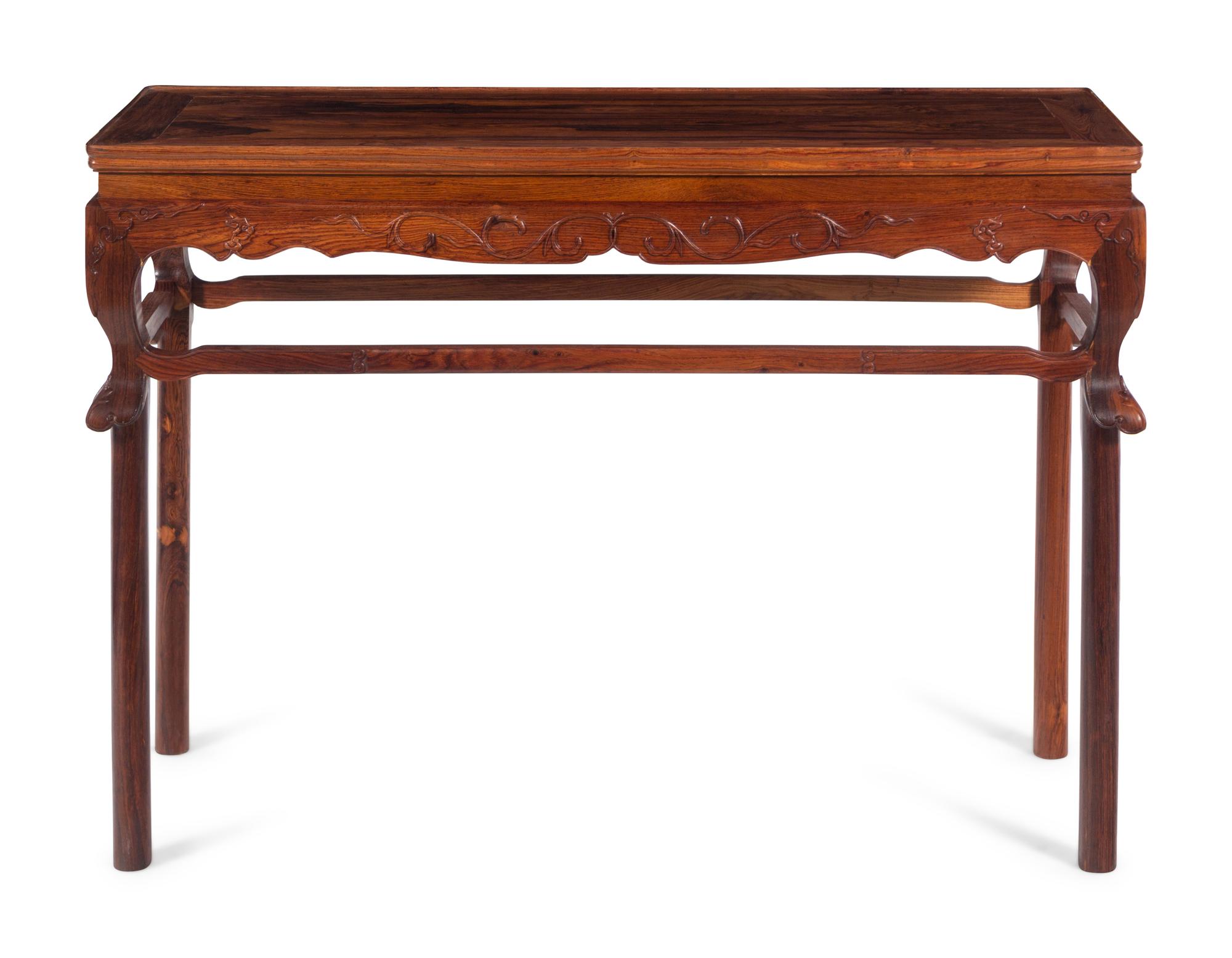A Chinese Huanghuali Altar Table