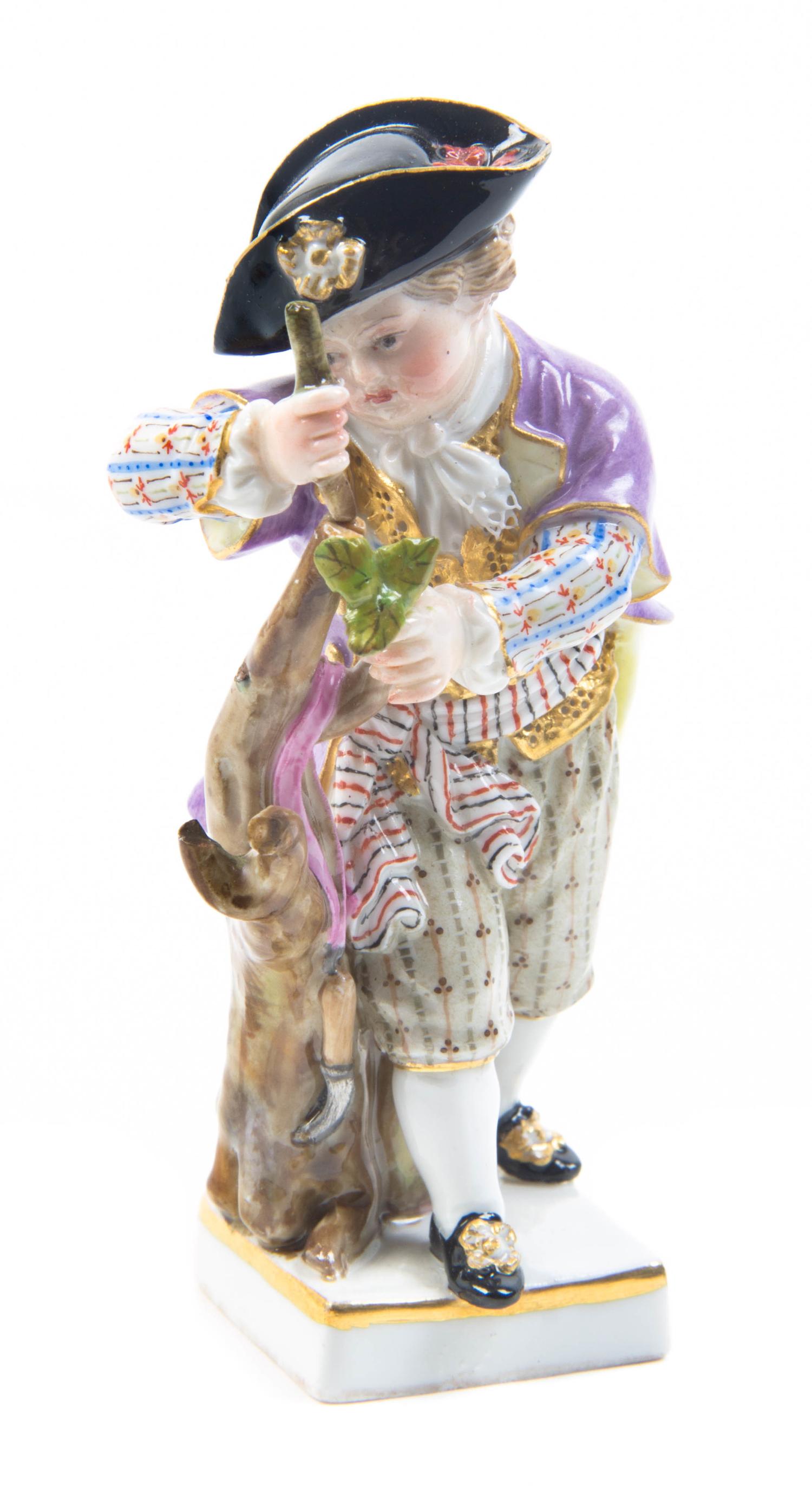 A Meissen Porcelain Figure, Height 3 7/8 inches.