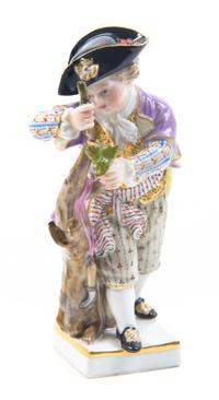 A Meissen Porcelain Figure, Height 3 7/8 inches.