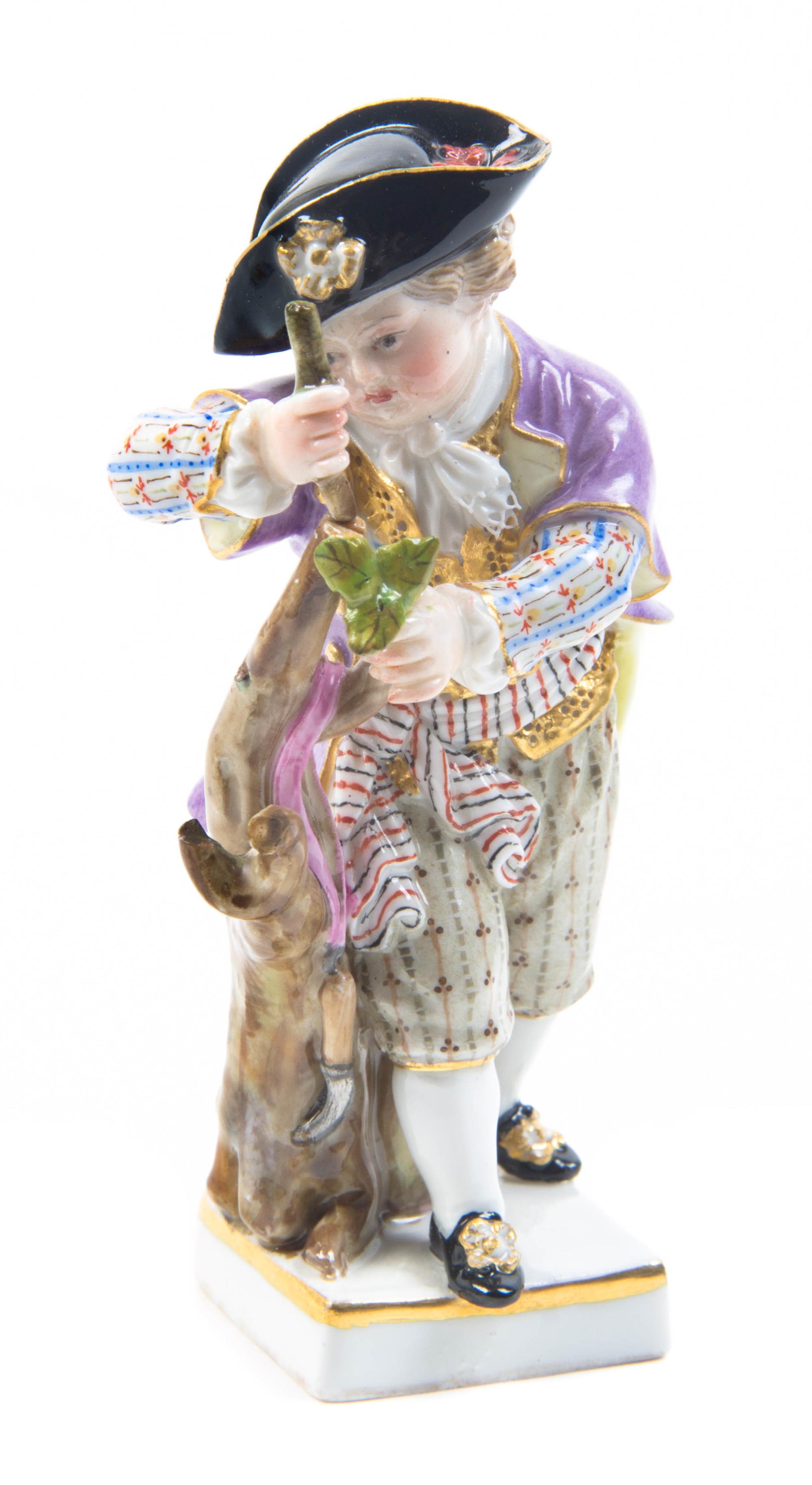 A Meissen Porcelain Figure, Height 3 7/8 inches.