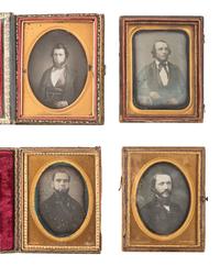 [EARLY PHOTOGRAPHY]. 30 quarter plate daguerreotypes of men incl. examples by ROOT, MCLEES, EASTERLY
