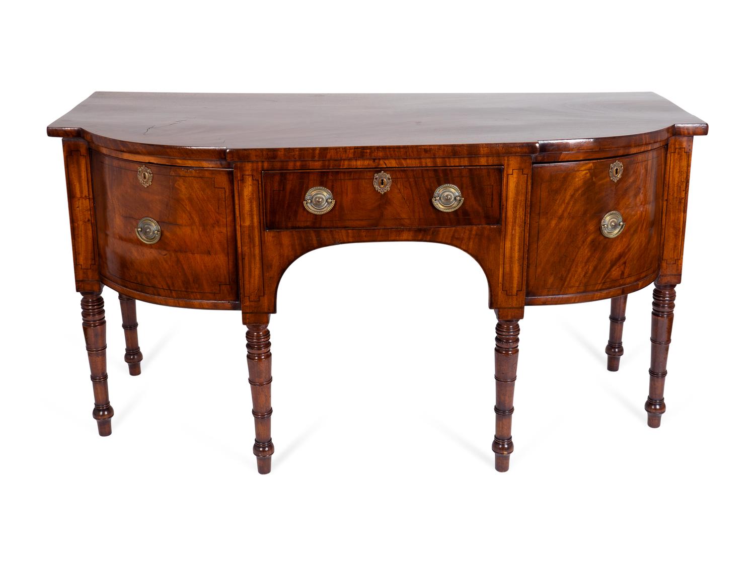 A George IV Figured Mahogany Sideboard — CIRCA 1820