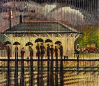 Christopher M. Noyes, (American, 20th/21st Century) — Spring Rain