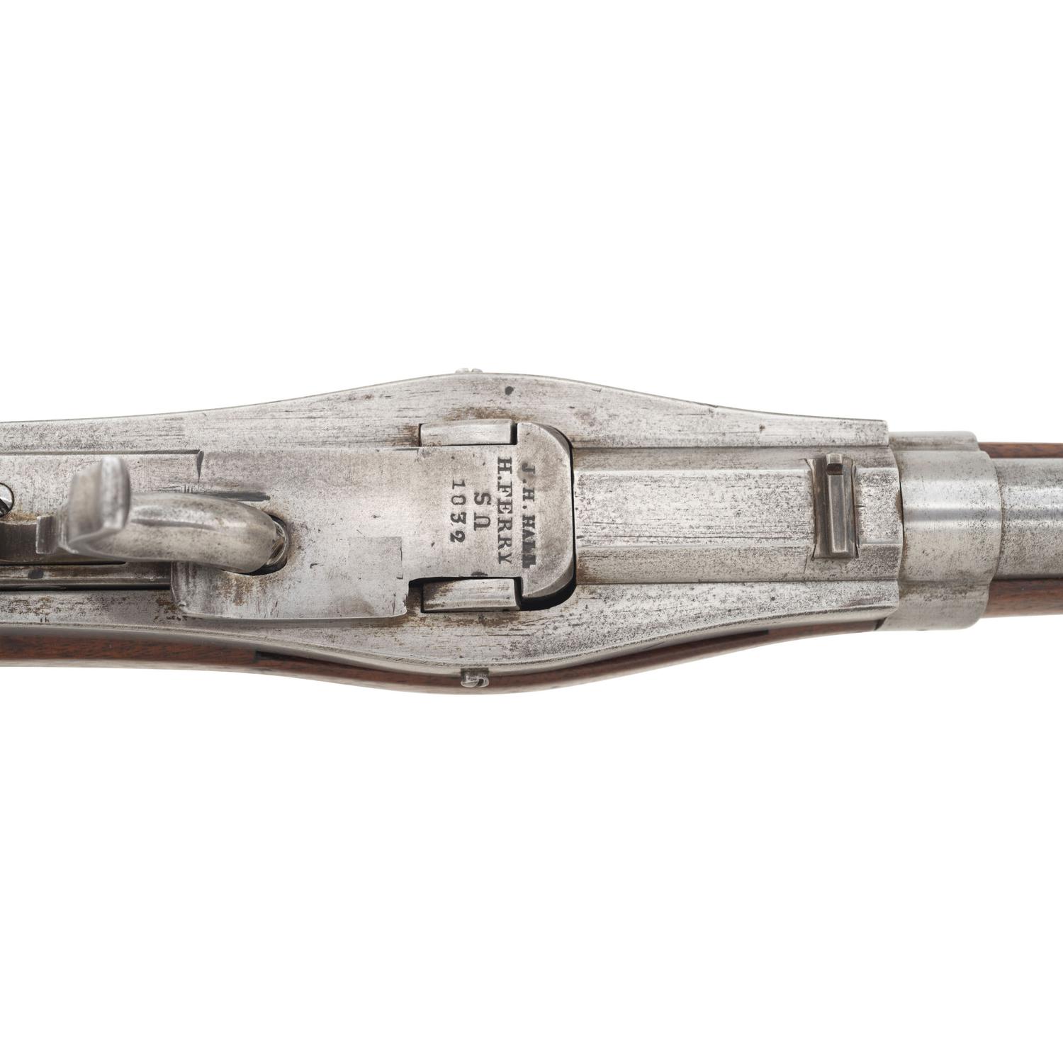 Hall Rifle Dated 1832 Converted to Percussion